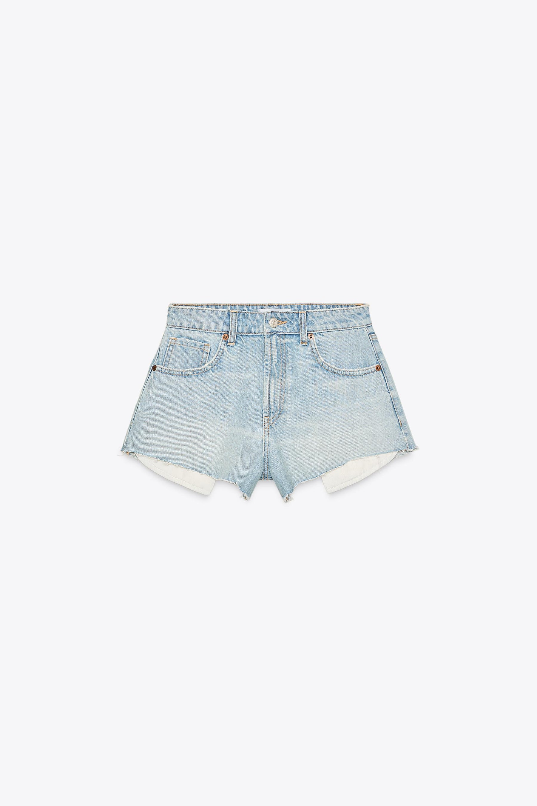 Jeansshorts mit mittelhohem Bund