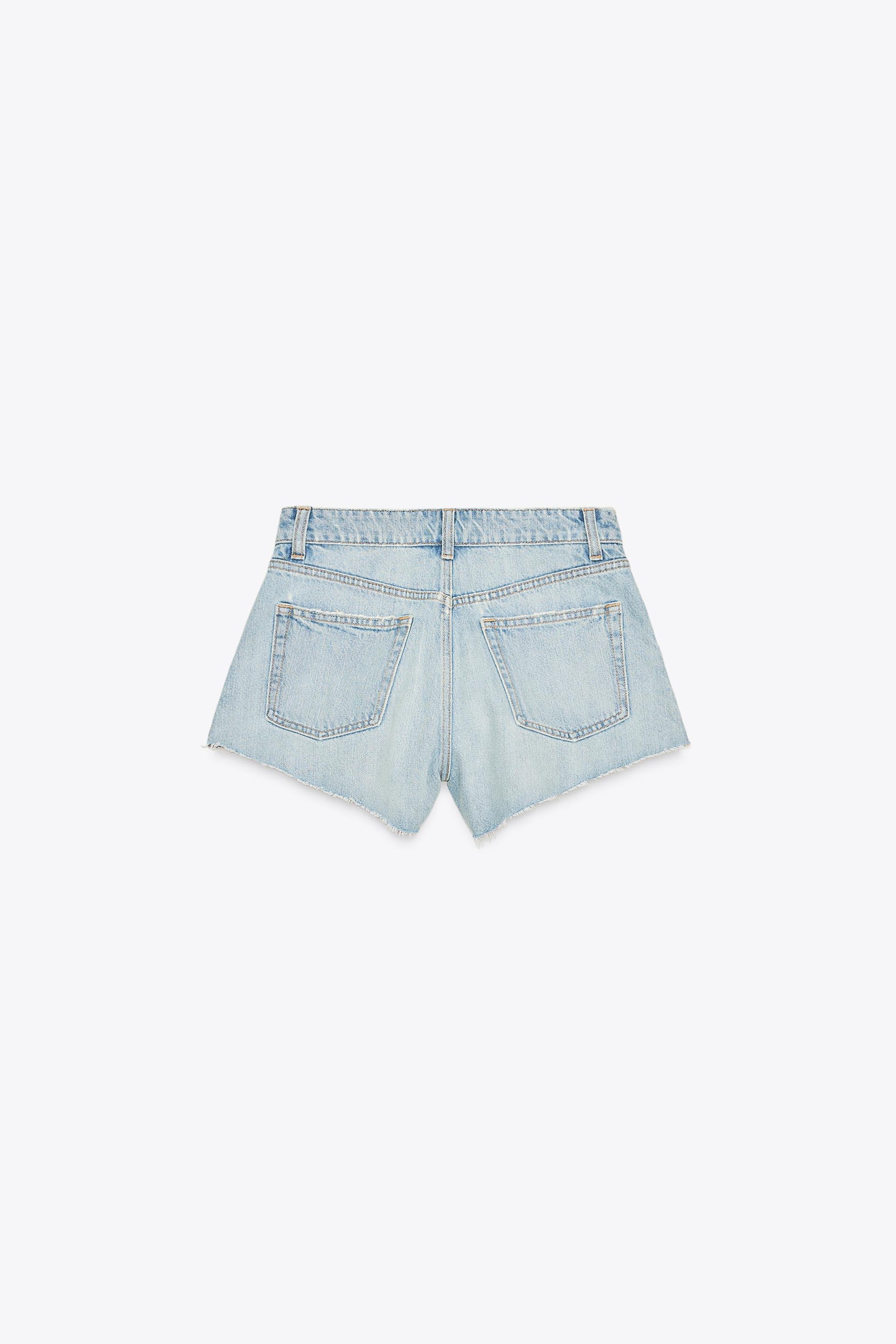 Jeansshorts mit mittelhohem Bund
