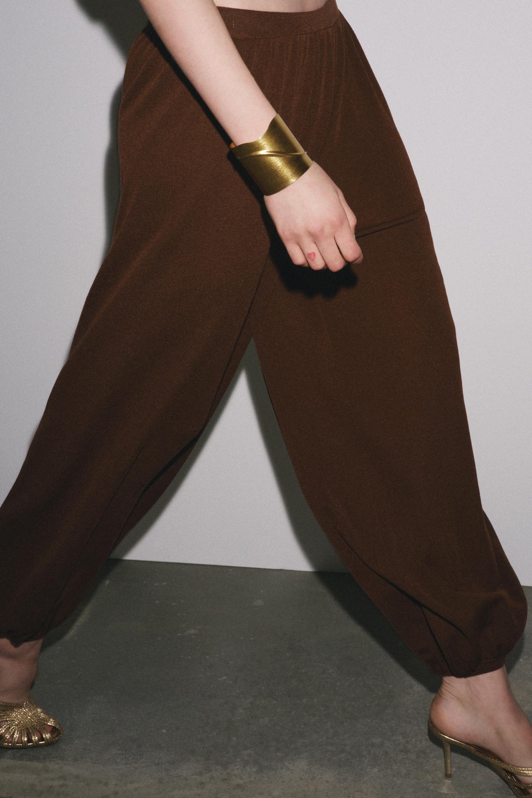 BALLOON KNIT TROUSERS - Image 1