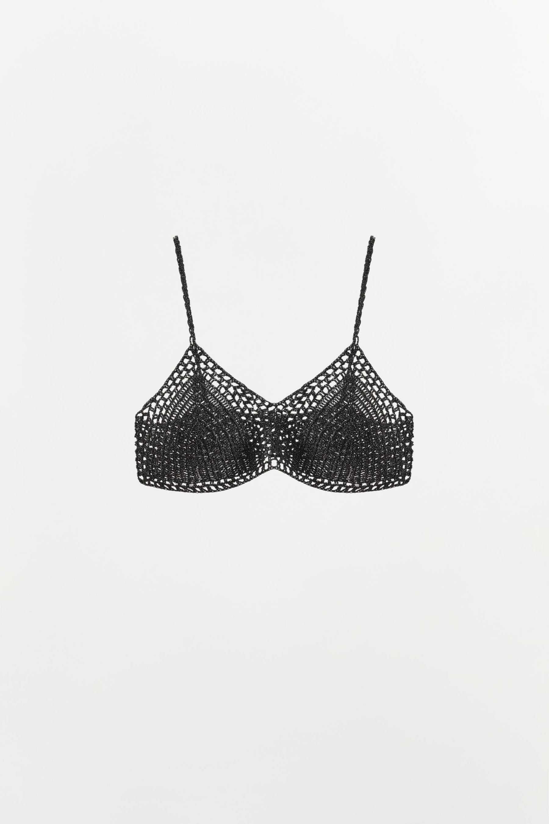 METALLISCHES HÄKEL-BRALETTE