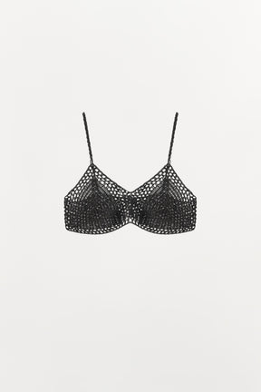 METALLISCHES HÄKEL-BRALETTE