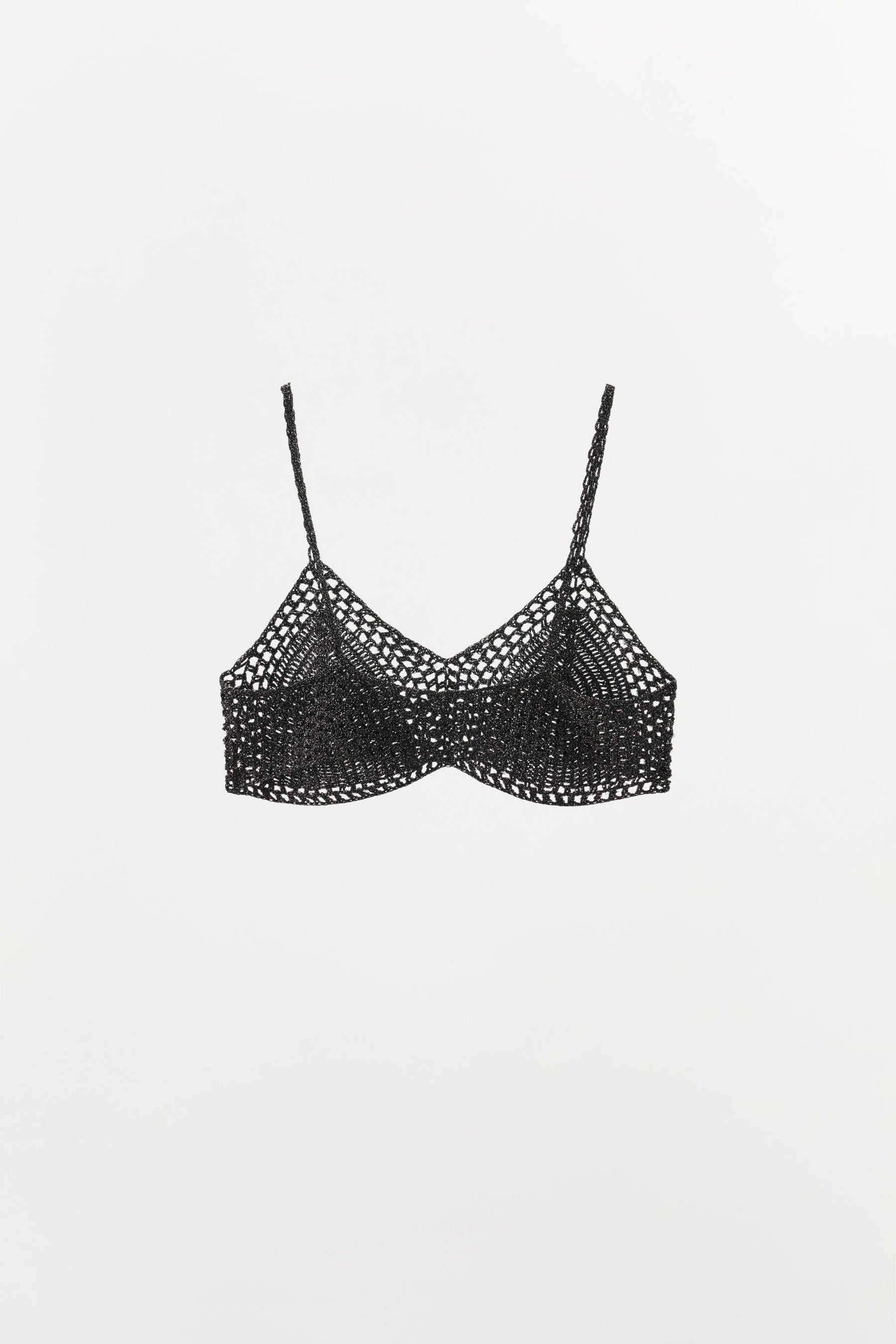 METALLISCHES HÄKEL-BRALETTE