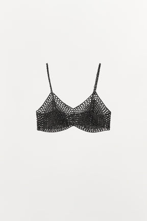 METALLISCHES HÄKEL-BRALETTE