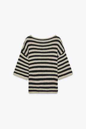 CUT KNIT CAPE JUMPER - Image 6