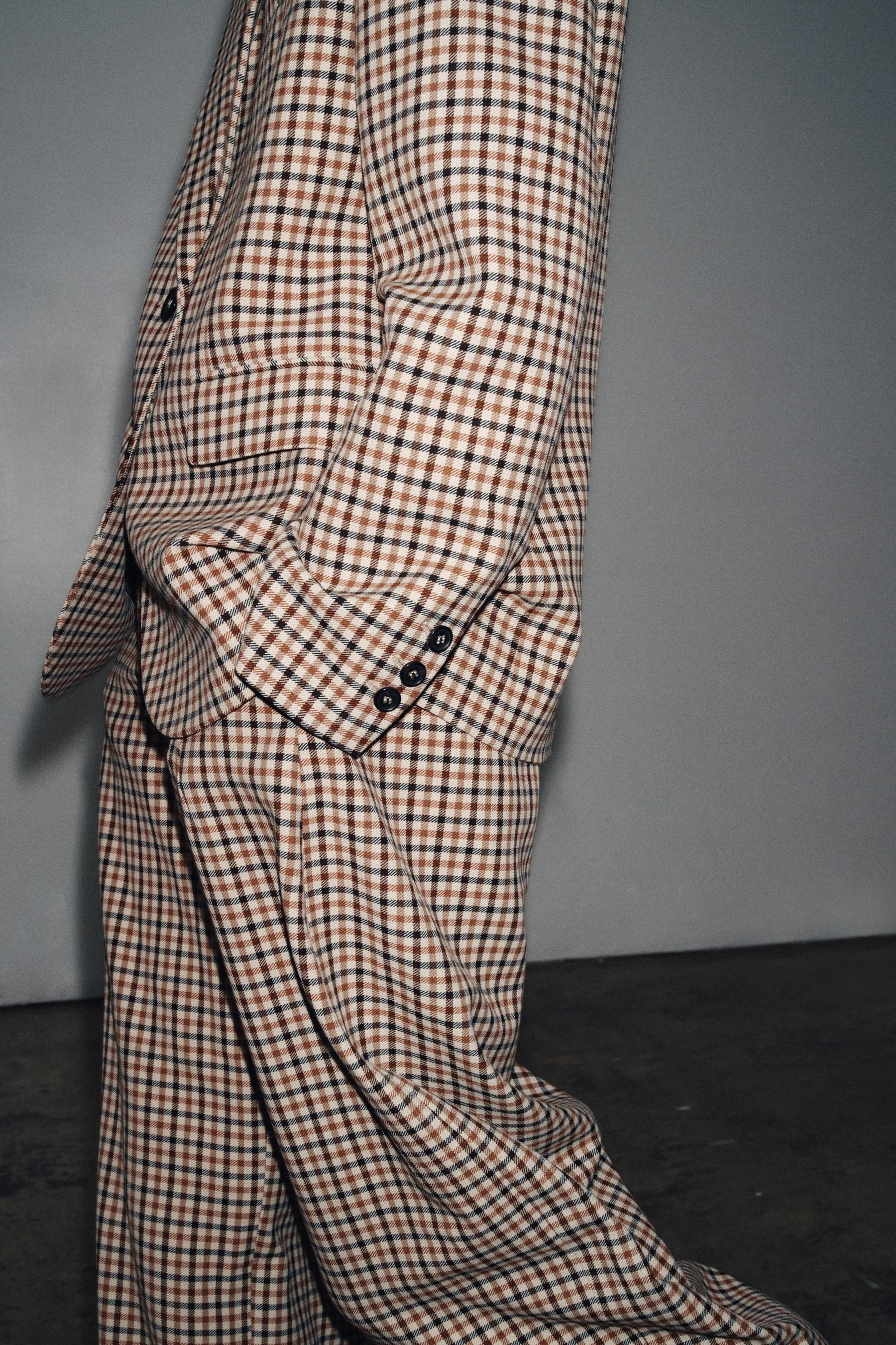 Check Straight Blazer