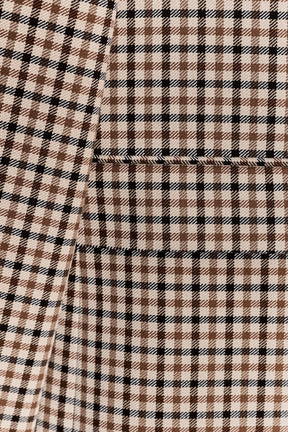 Check Straight Blazer