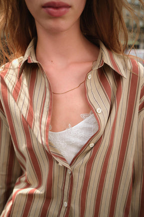 GESTREIFTES HEMD MIT LASCHE