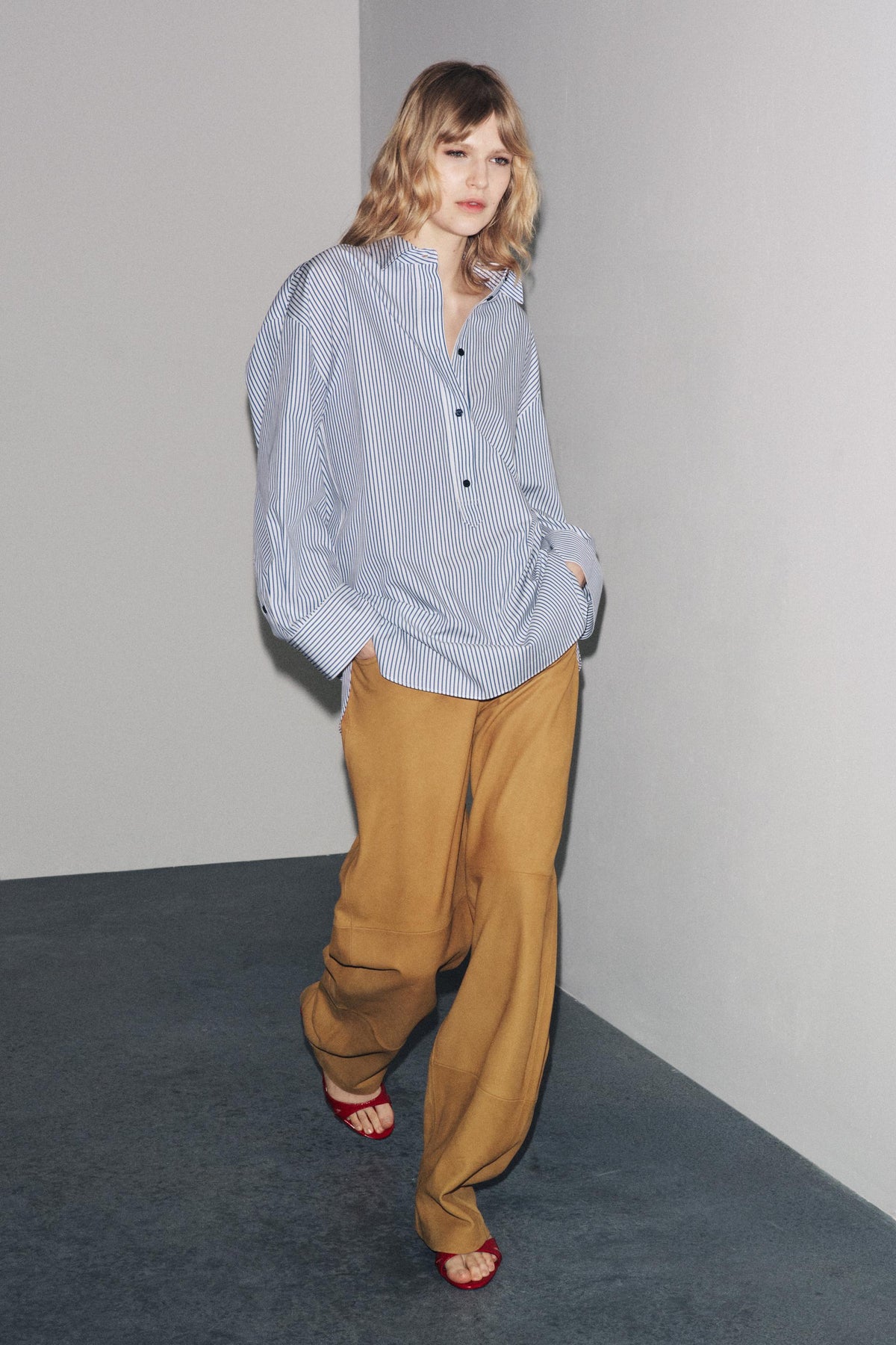 Gestreiftes Popelinehemd