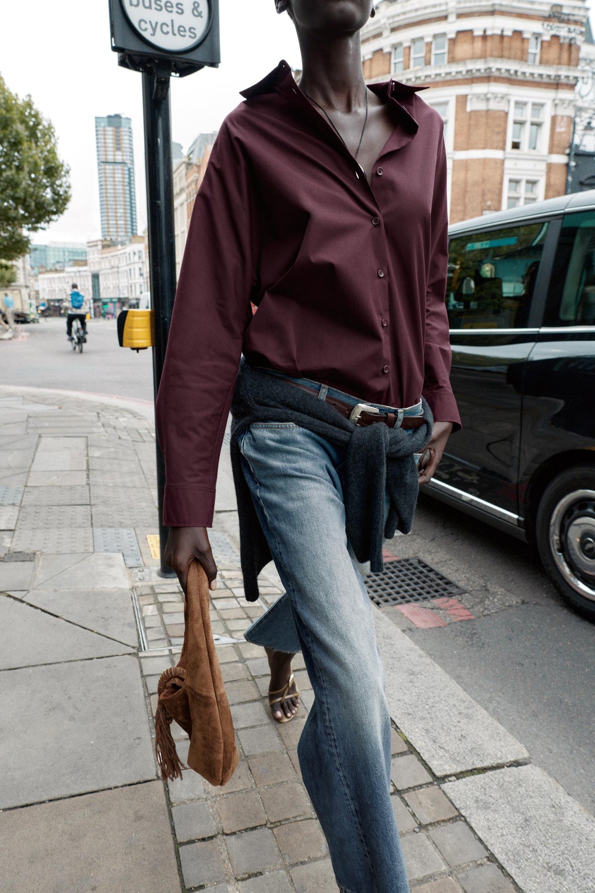 Oversize-Popelinehemd