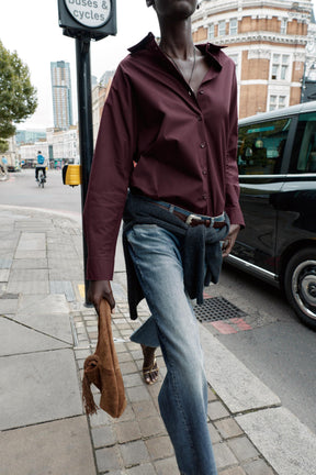 Oversize-Popelinehemd