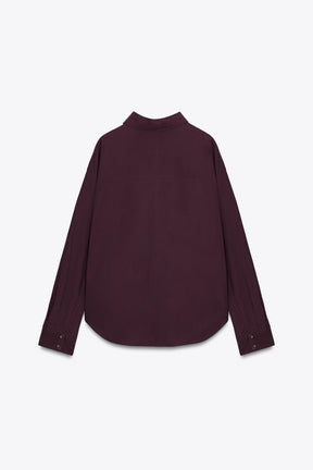 Oversize-Popelinehemd