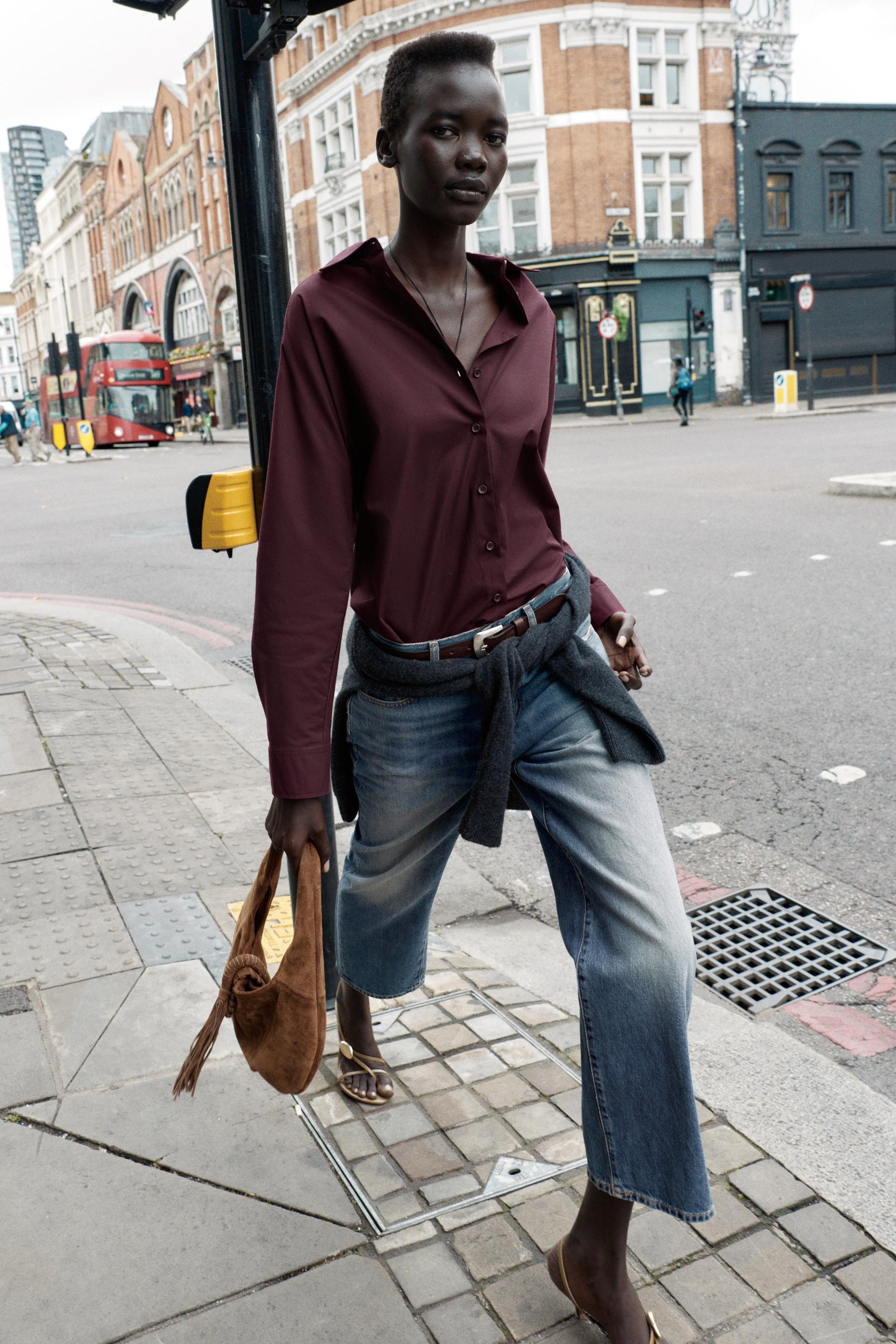 Oversize-Popelinehemd