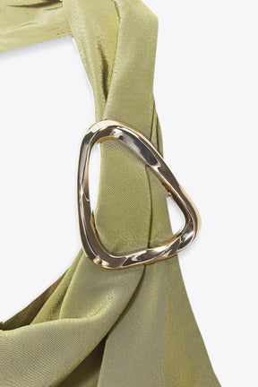 Neckholder-Top mit Knotendetail