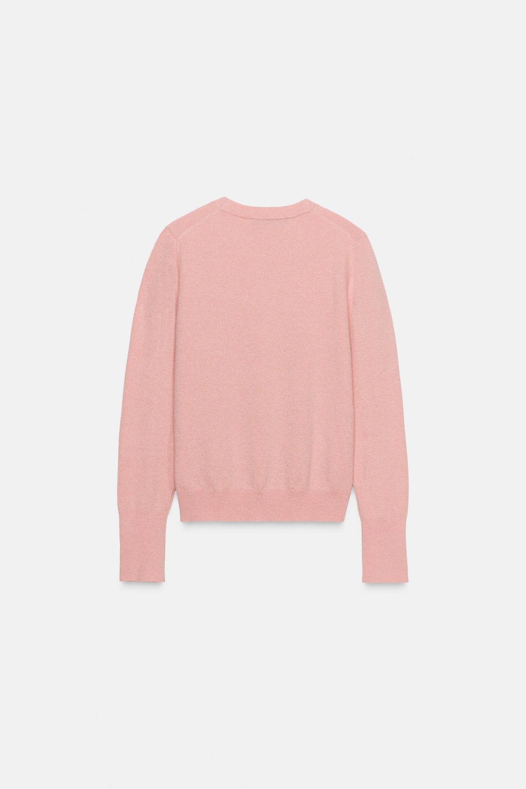 Strickpullover mit Blumenmuster und Knöpfen