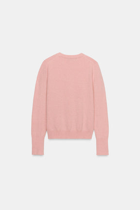 Strickpullover mit Blumenmuster und Knöpfen