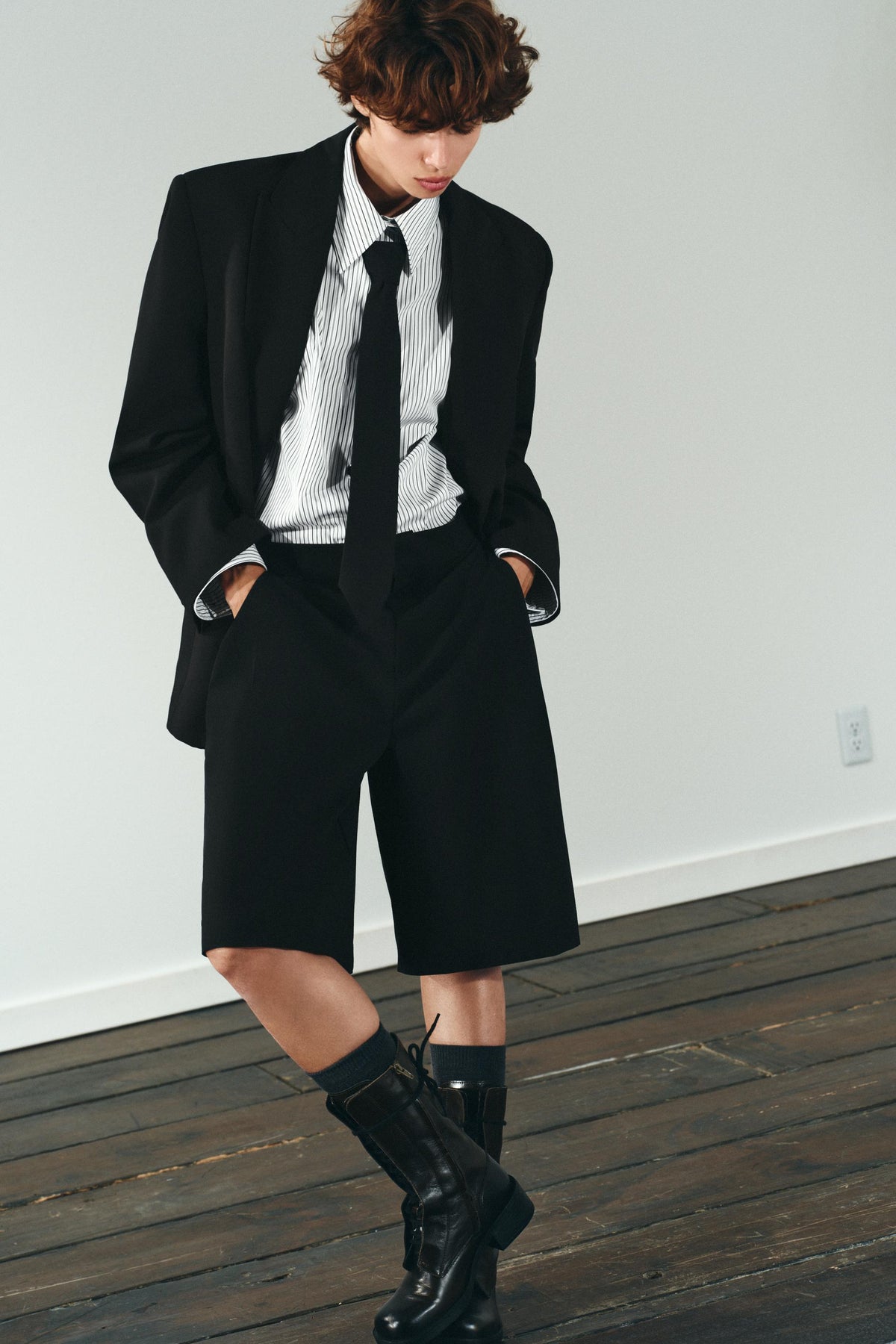 Popeline-Krawattenhemd