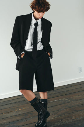 Popeline-Krawattenhemd