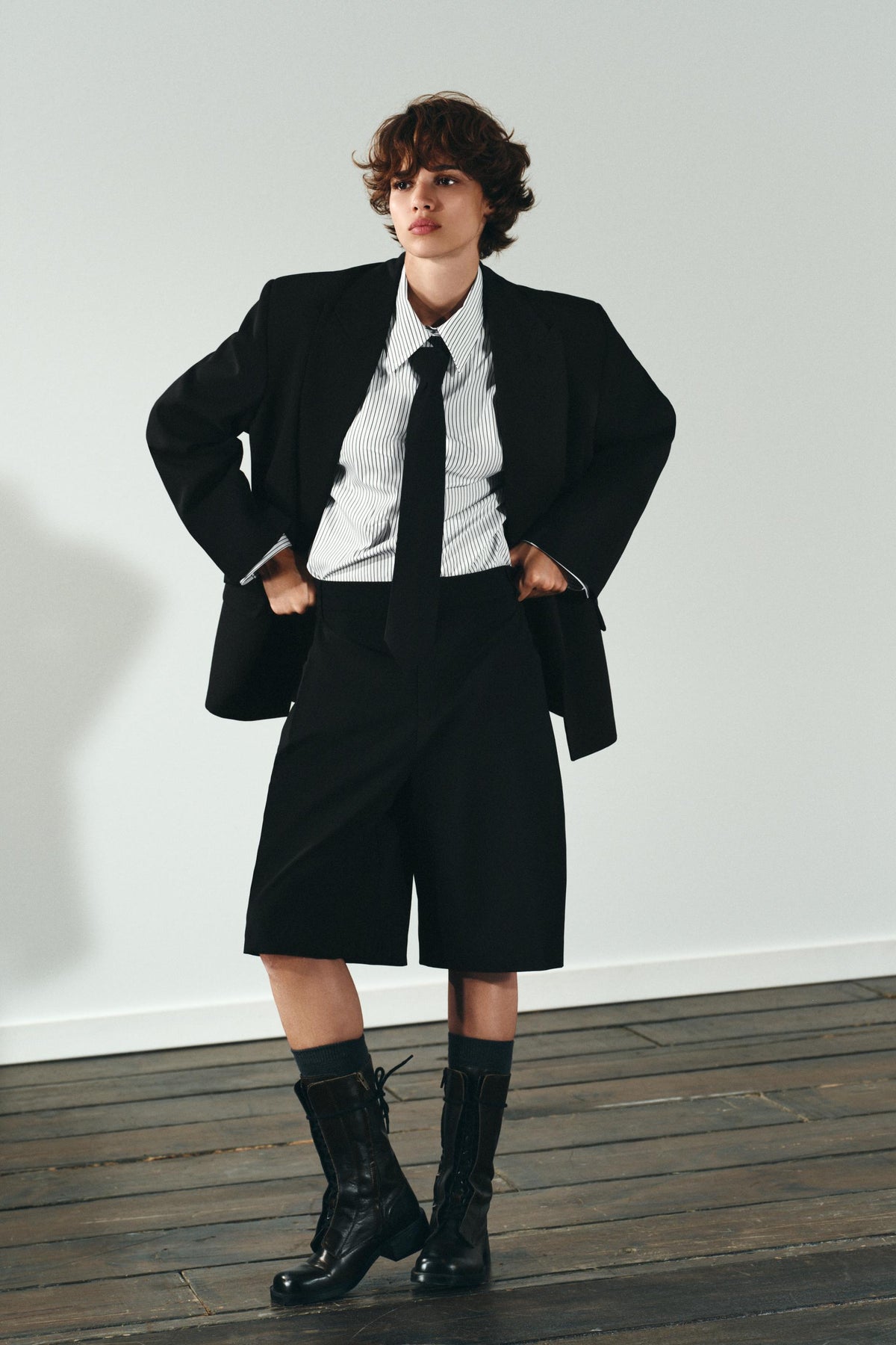 Popeline-Krawattenhemd