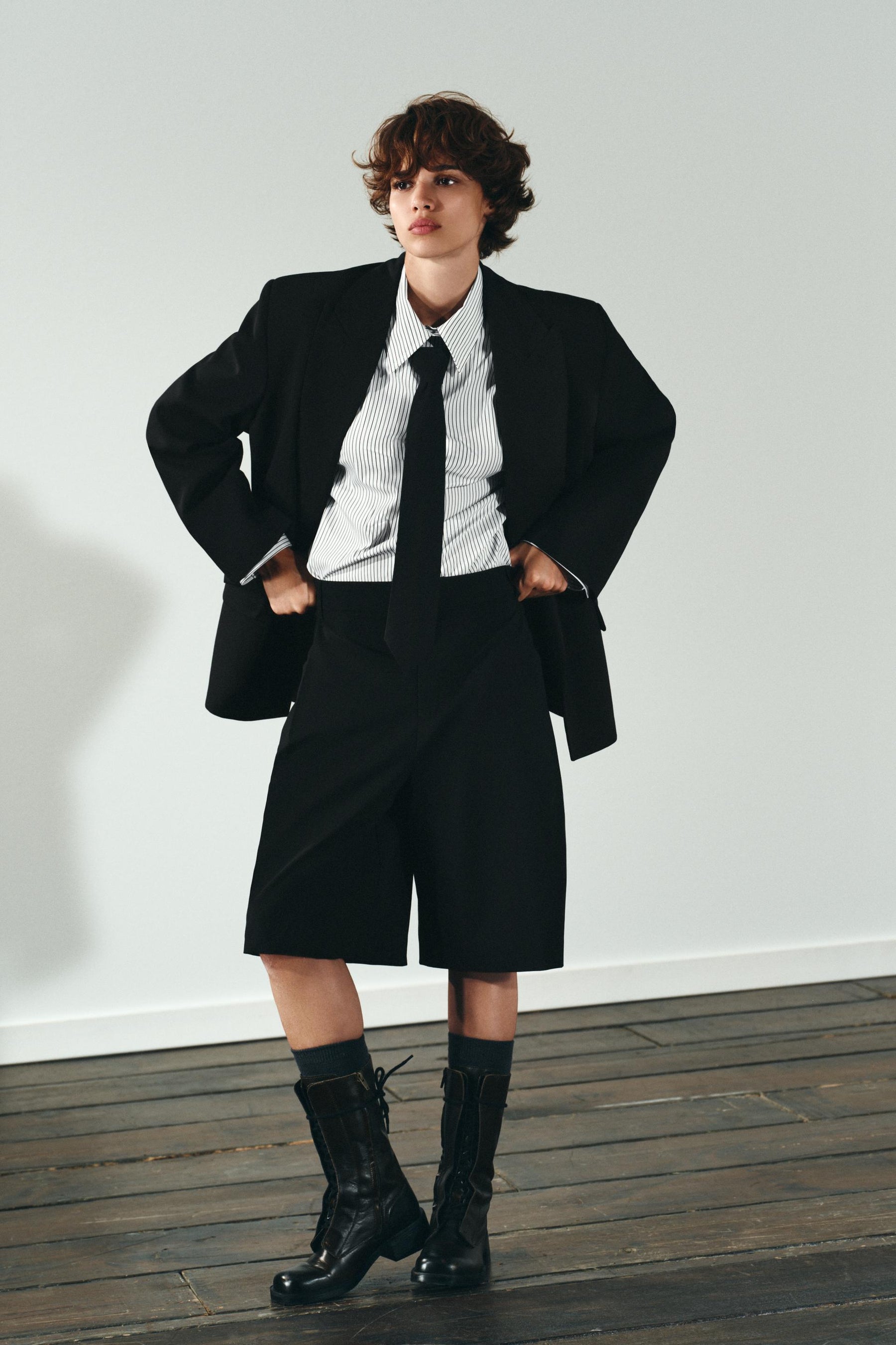 Popeline-Krawattenhemd