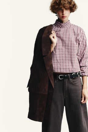 Gingham-Popeline-Hemd