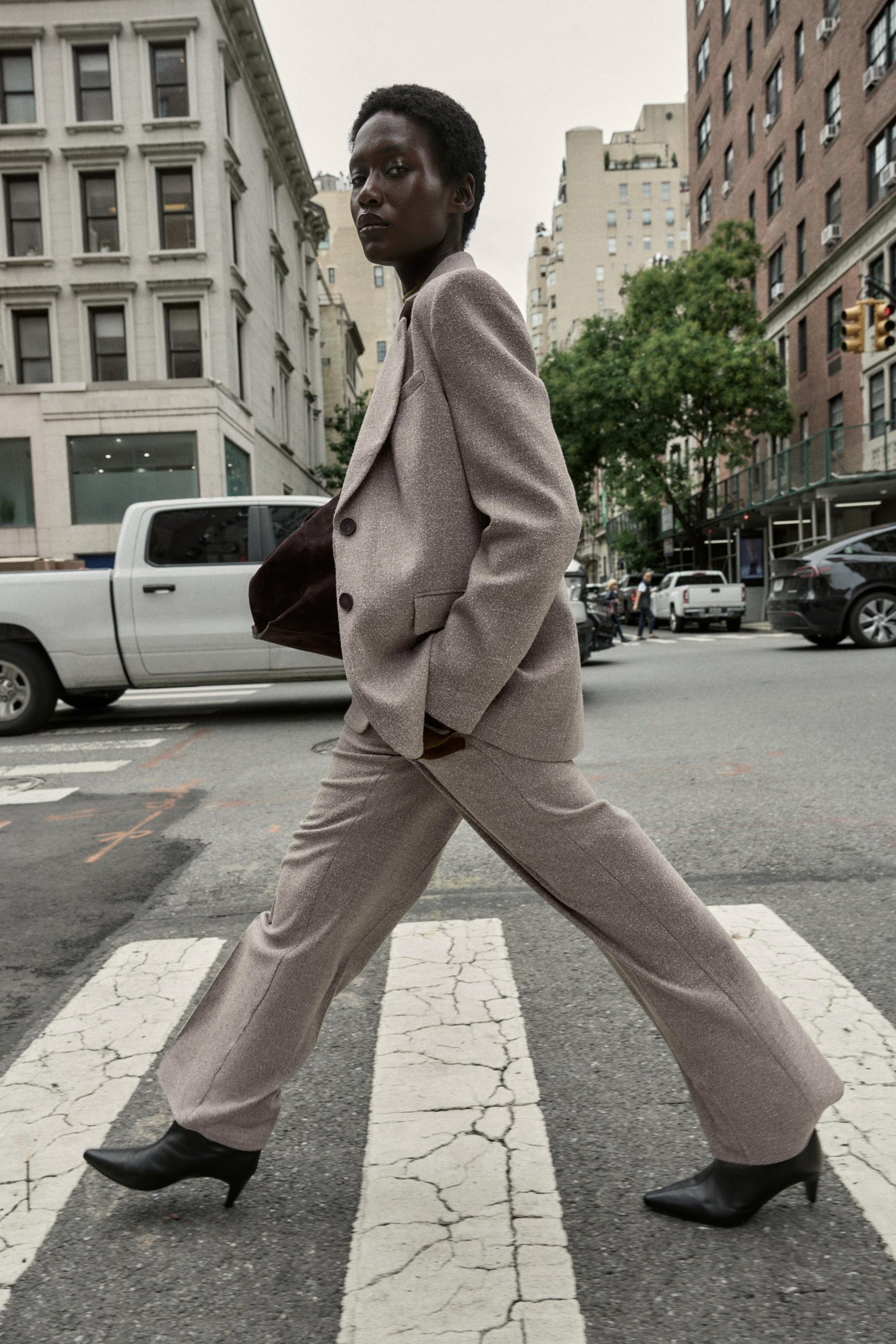 Rustikale Hose mit geradem Bein