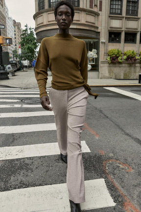 Rustikale Hose mit geradem Bein