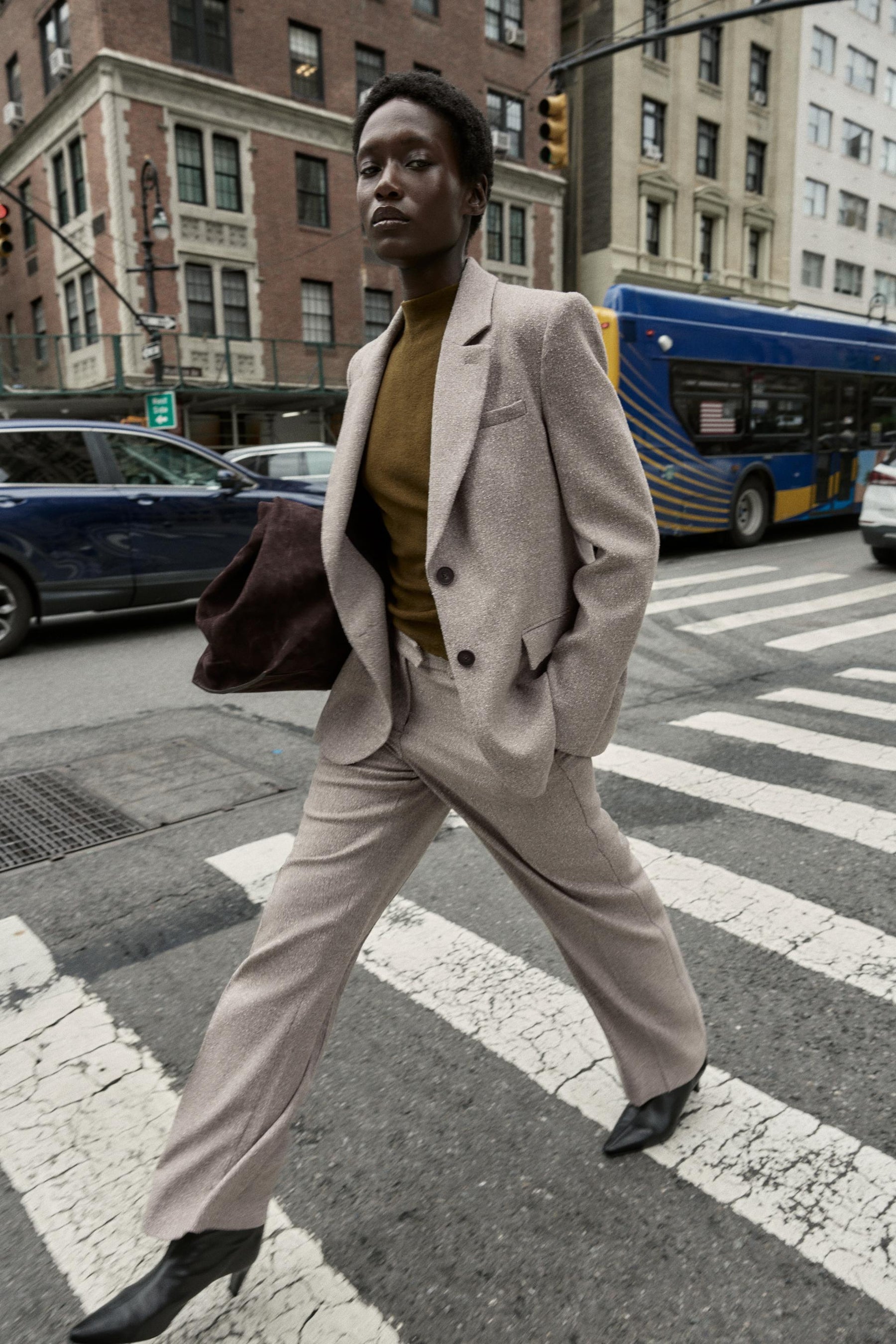 Rustikale Hose mit geradem Bein