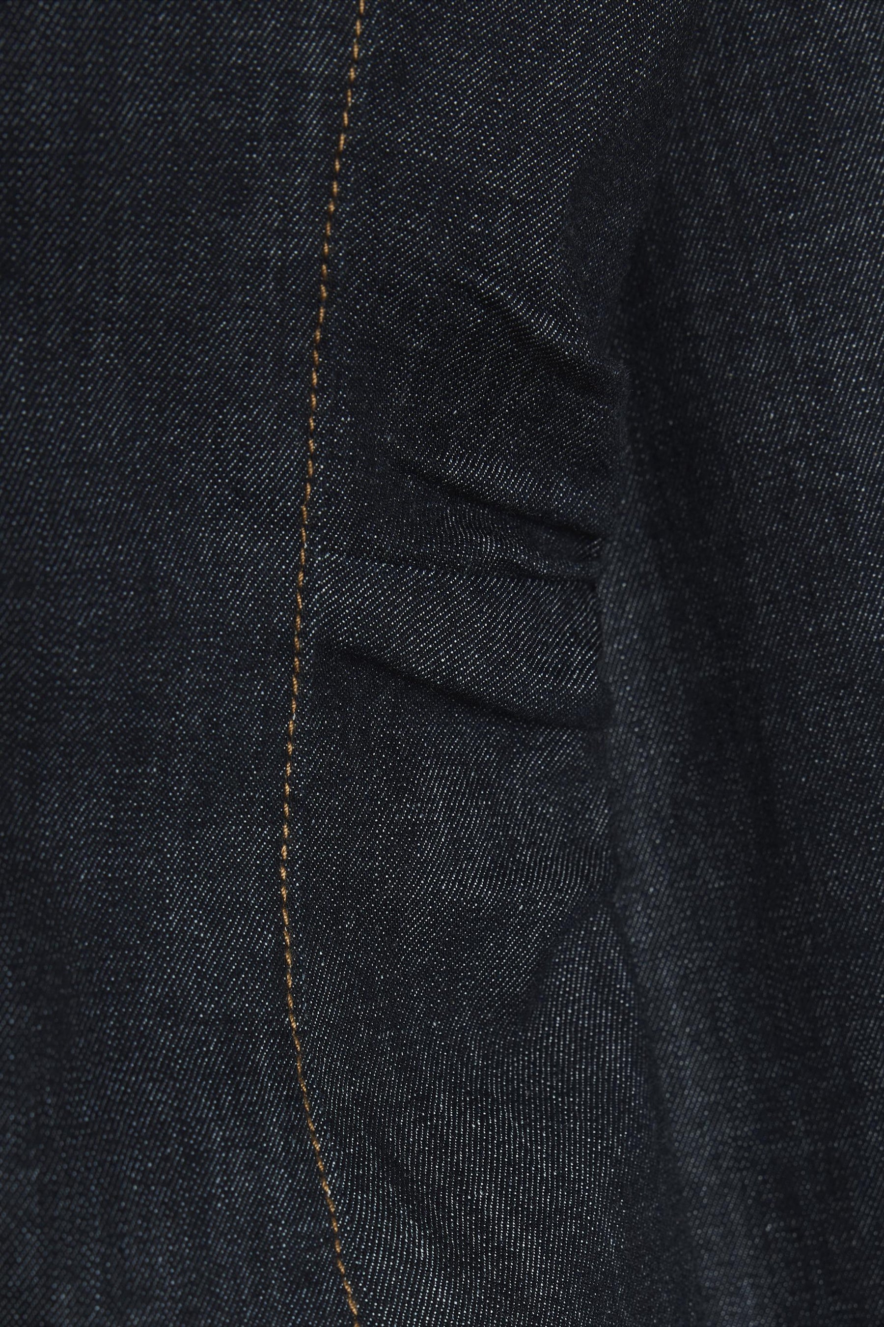 FITTED DENIM MIDI DRESS - Image 7