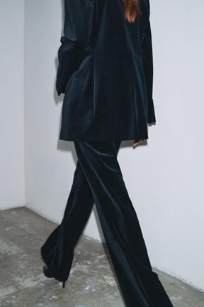 Velvet Flare Trousers Limited