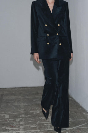 Velvet Flare Trousers Limited