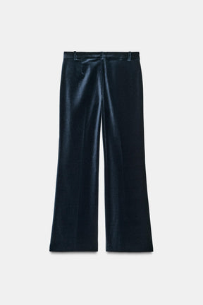 Velvet Flare Trousers Limited