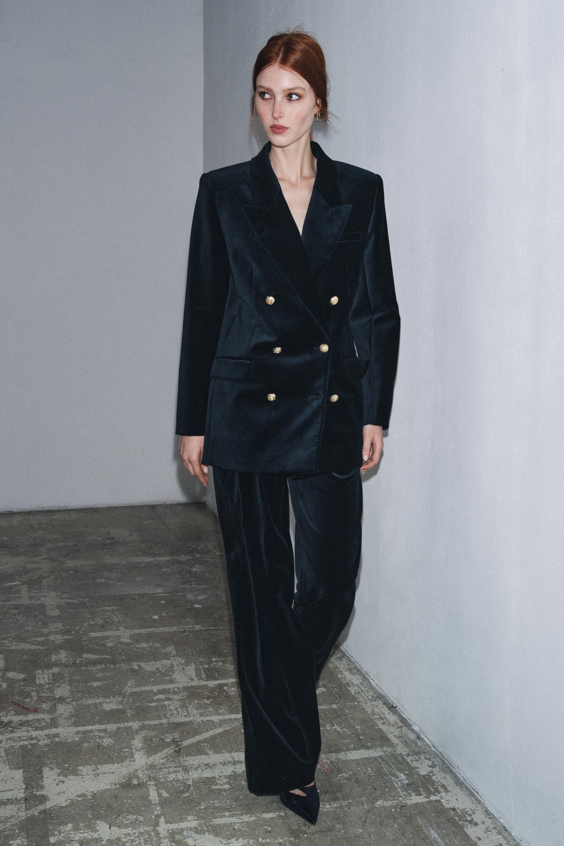 Velvet Flare Trousers Limited