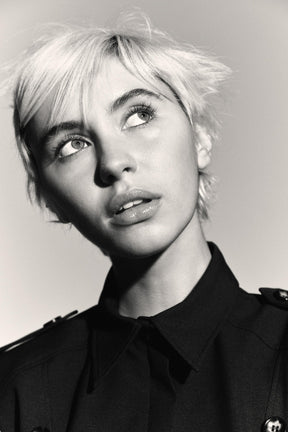 SHORT DRESS WITH SHOULDER PADS AND RUFFLES - Image 3