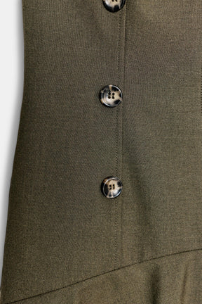 SHORT DRESS WITH SHOULDER PADS AND RUFFLES - Image 8