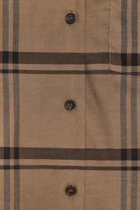 Karohemd mit Schalkragen