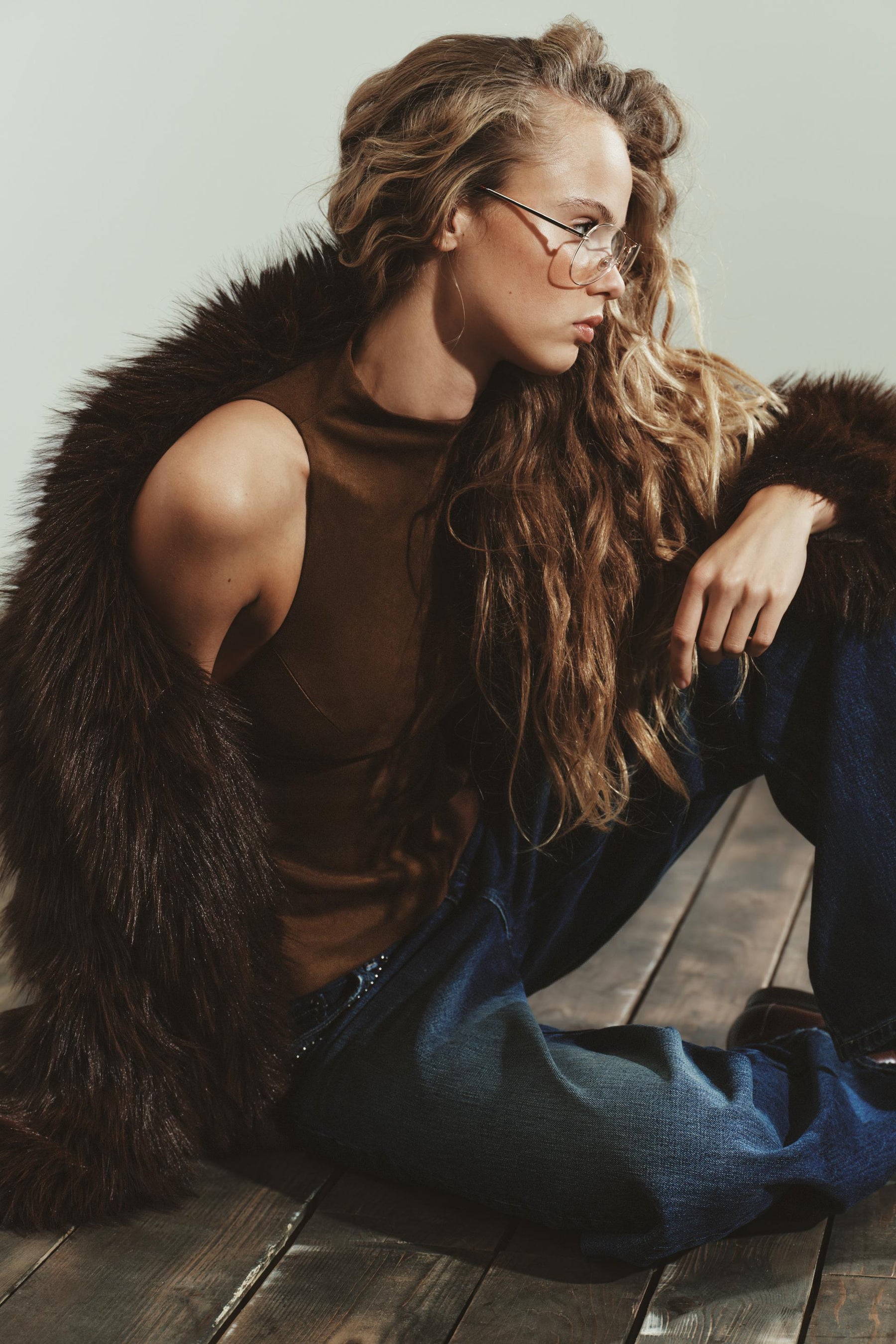 Oberteil aus Kunstwildleder