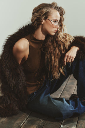 Oberteil aus Kunstwildleder