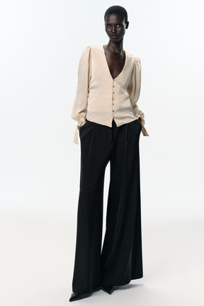 Bluse mit Knittereffekt