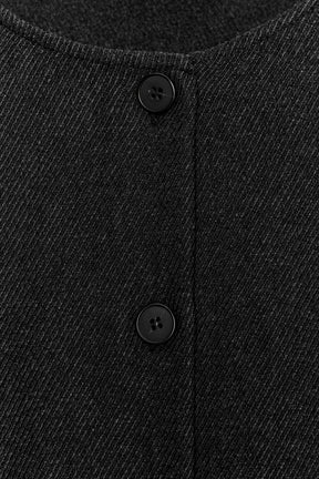 Peplum-Top mit Puffärmeln