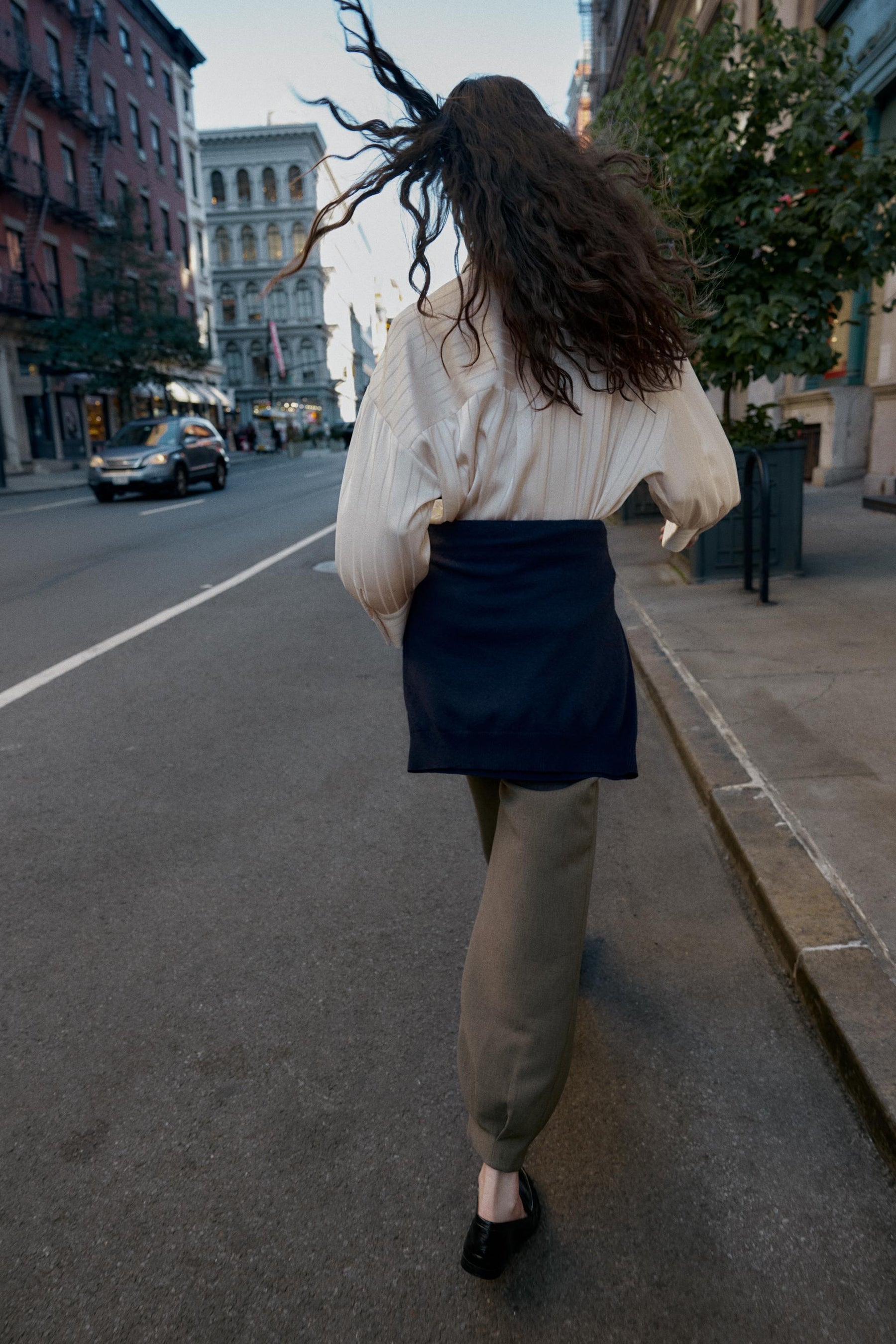 ÜBERGROSSES GESTREIFTES HEMD