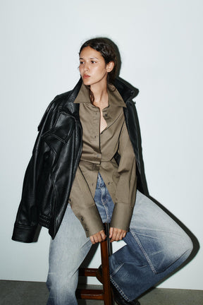 Hemd mit tailliertem Saum