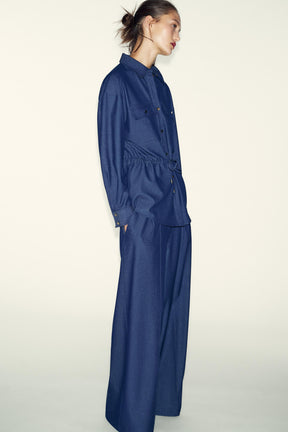 Safarihemd mit Kordelzug