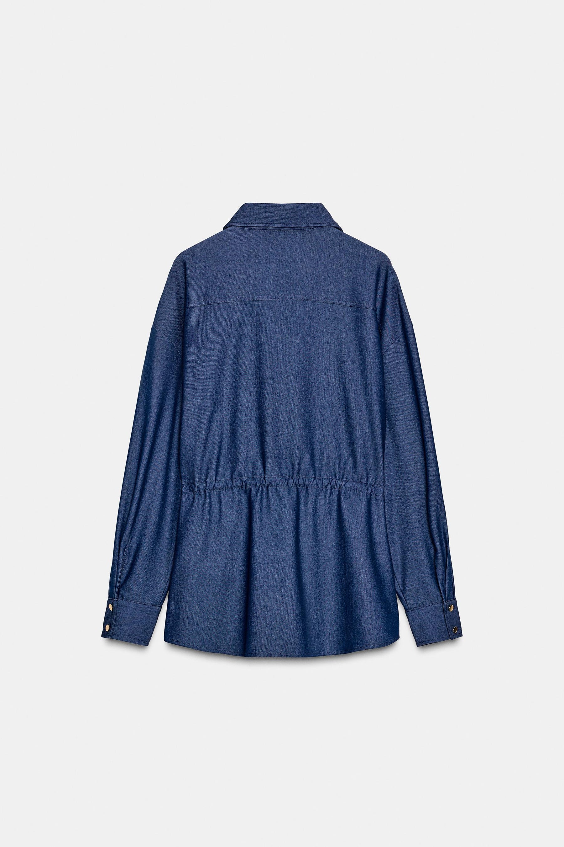 Safarihemd mit Kordelzug