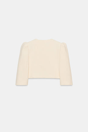 SHORT PUFF-SLEEVE BLAZER - Image 7