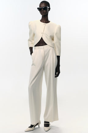 SHORT PUFF-SLEEVE BLAZER - Image 1