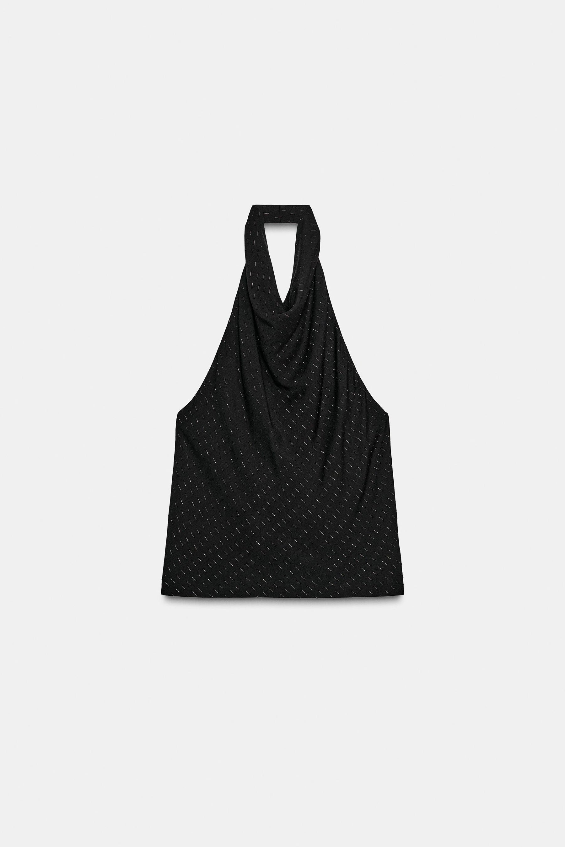 METALLISCHES HALTER-TOP