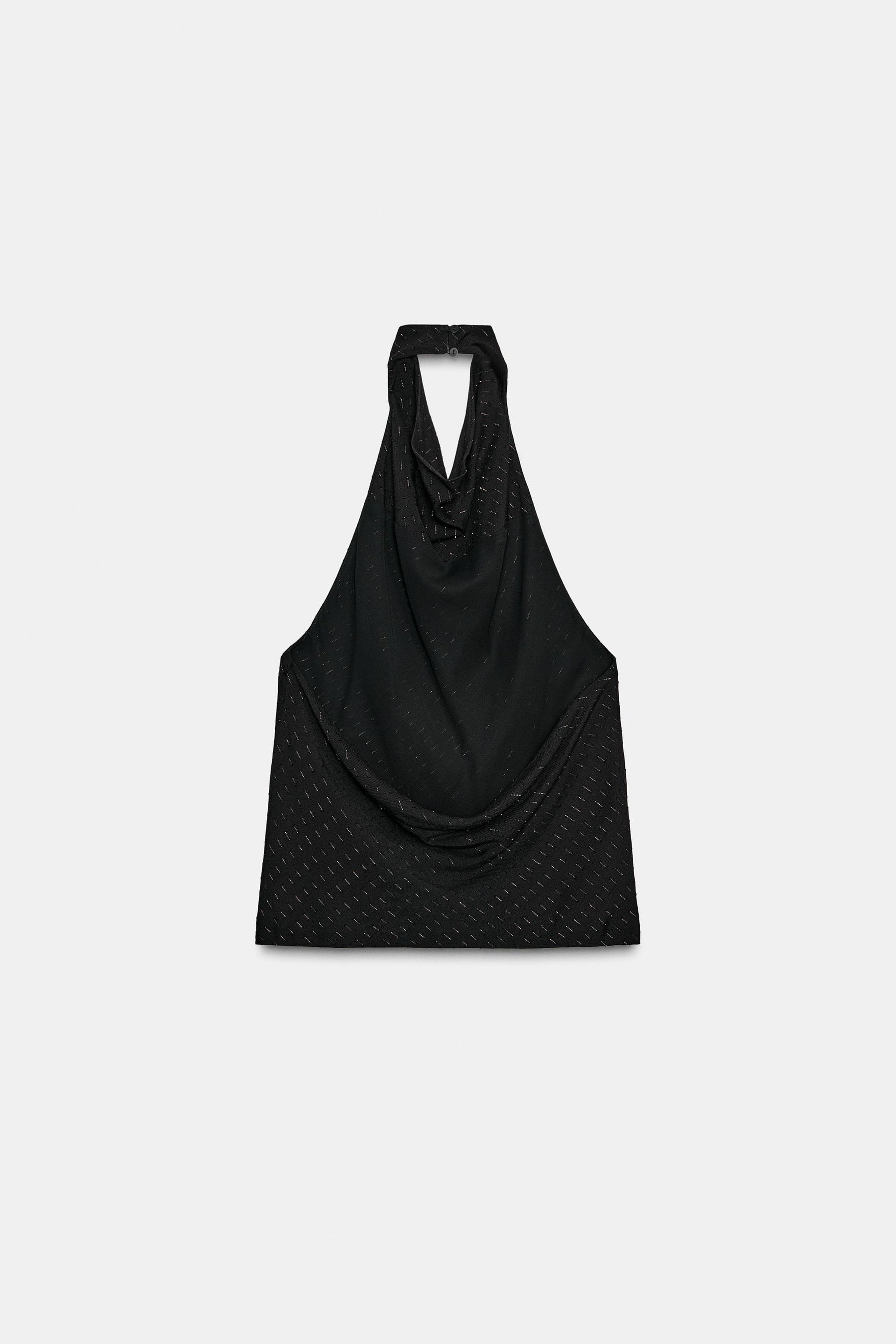 METALLISCHES HALTER-TOP