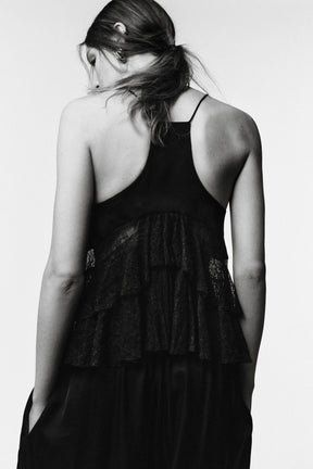 Oberteil aus kombinierter Spitze