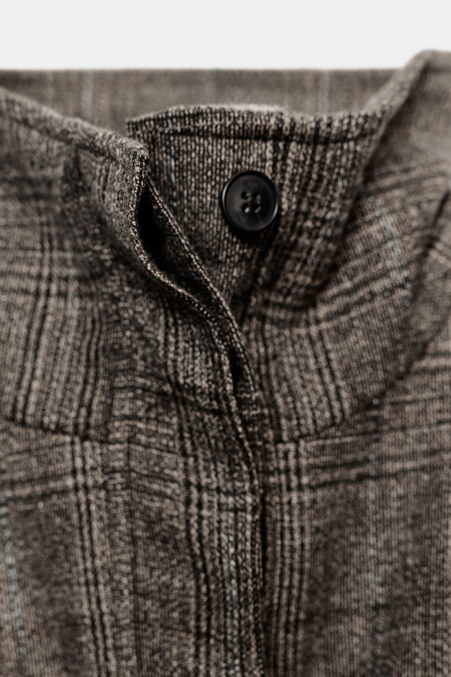 Karierte Jacke aus Wollmischgewebe