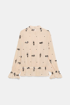 Paillettenbluse